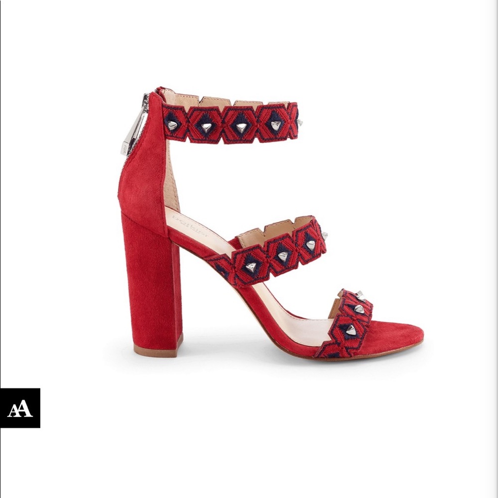 Botkier red Platform heels size 6.5 luxury pop leather